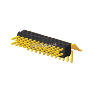 Right Angle Dual Row SMT and Through Hole Type 1.27mm PIN Header